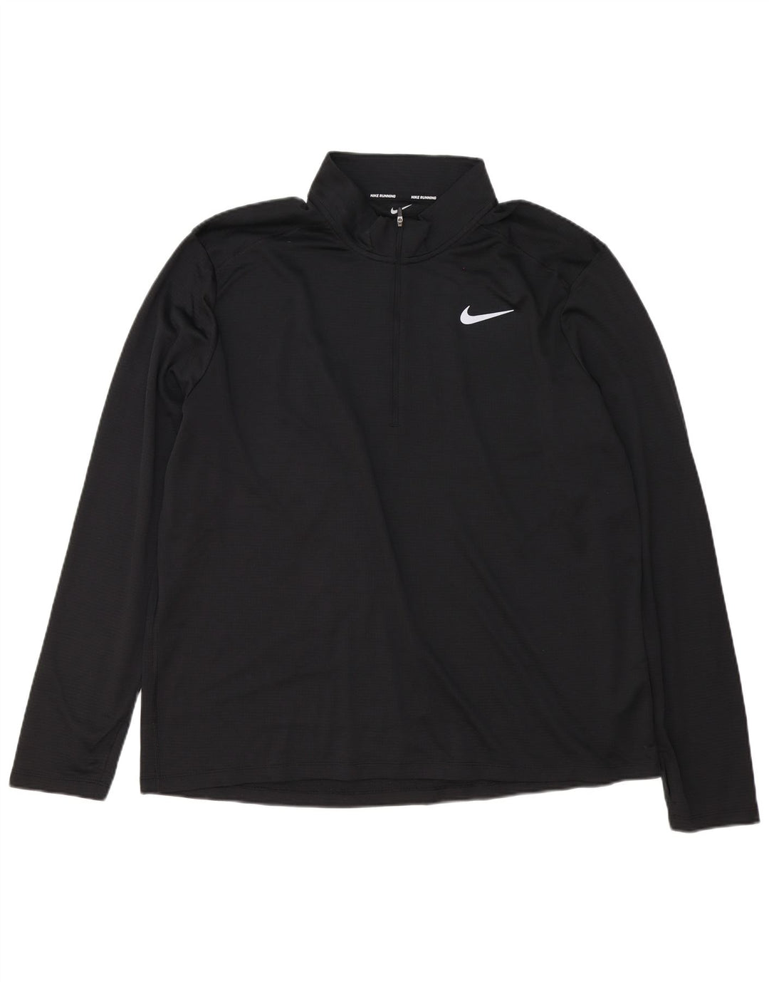 Męski dres Nike Dri Fit z zamkiem błyskawicznym na szyi, 2XL, czarny poliester