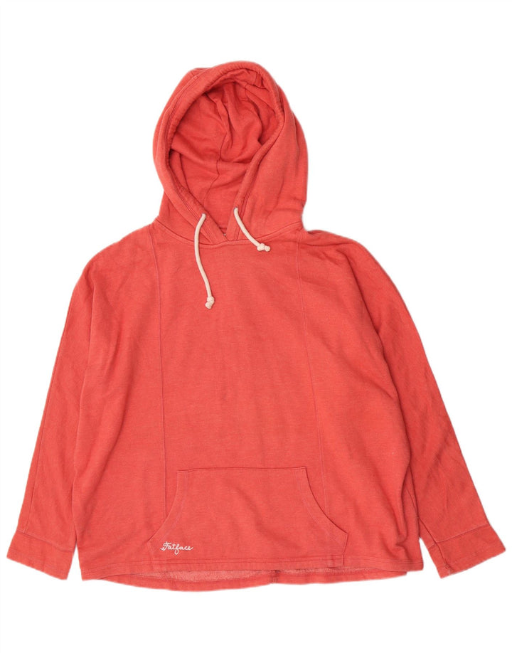 Damski sweter oversize z kapturem Fat Face UK 10, mały, czerwony poliester