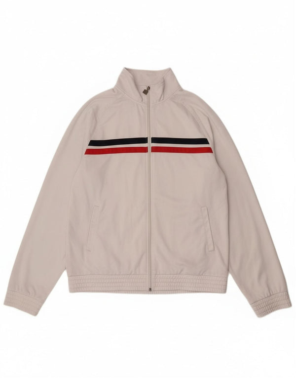 Męska kurtka dresowa Fila 2XL z poliestru w białe paski