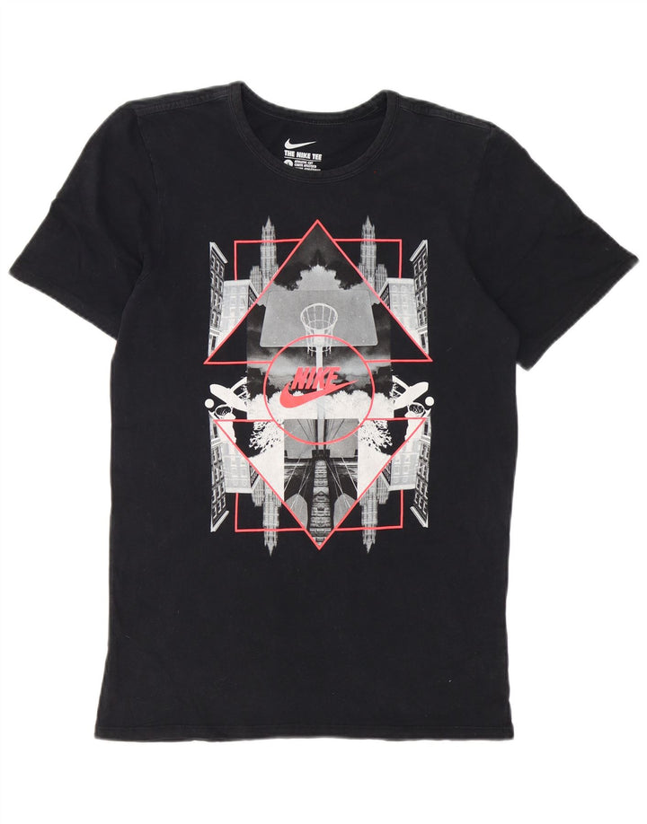 Męski T-shirt Nike o sportowym kroju z grafiką, mały, czarny