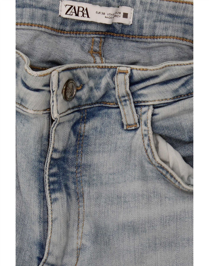 Damskie jeansy rozkloszowane Zara EU 38 Small W28 L34 Niebieskie