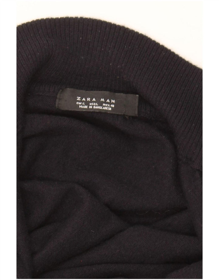 Męski sweter Zara, duży, czarny