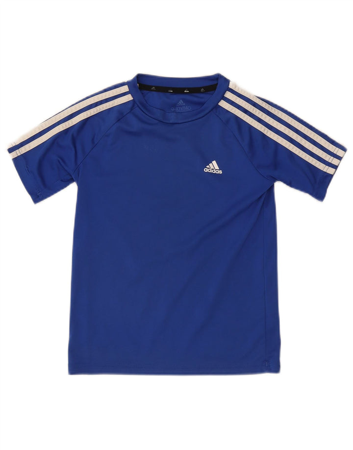 Chłopięca koszulka Adidas Aeroready Top 9-10 lat, niebieska, poliestrowa
