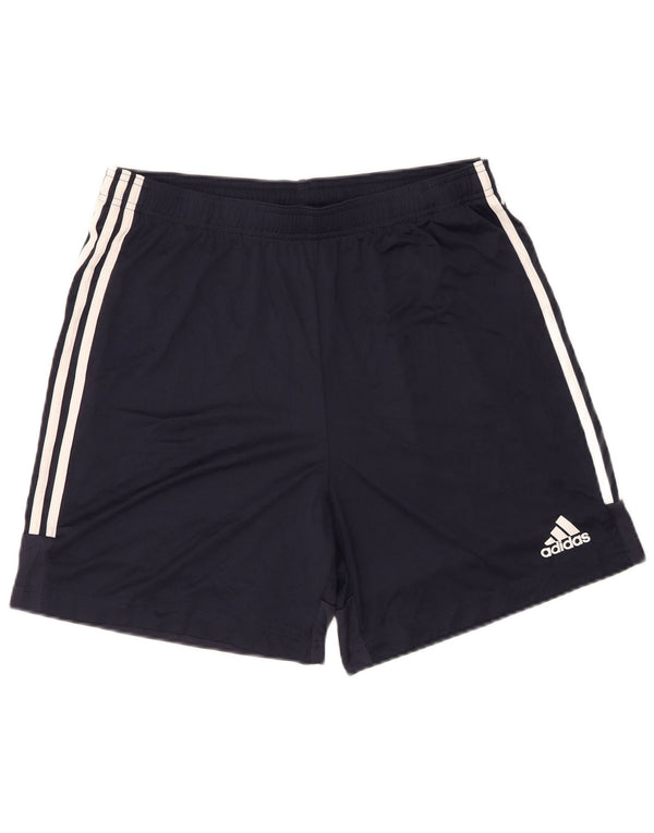 Męskie spodenki sportowe Adidas Aeroready o regularnym kroju, duże, granatowe, z poliestru