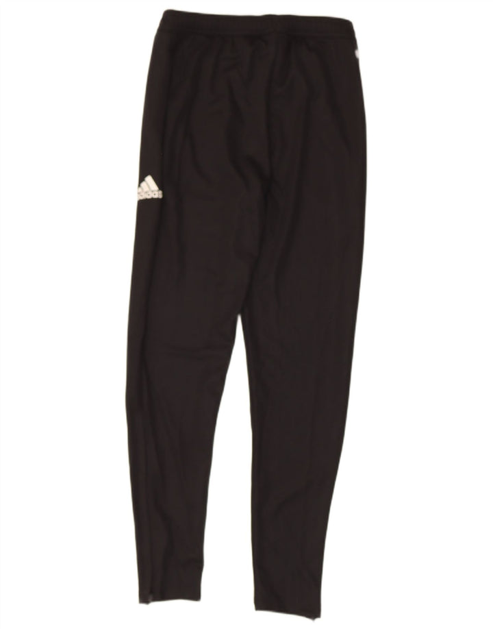 ADIDAS Mens Tracksuit Trousers Small Black Polyester Sports