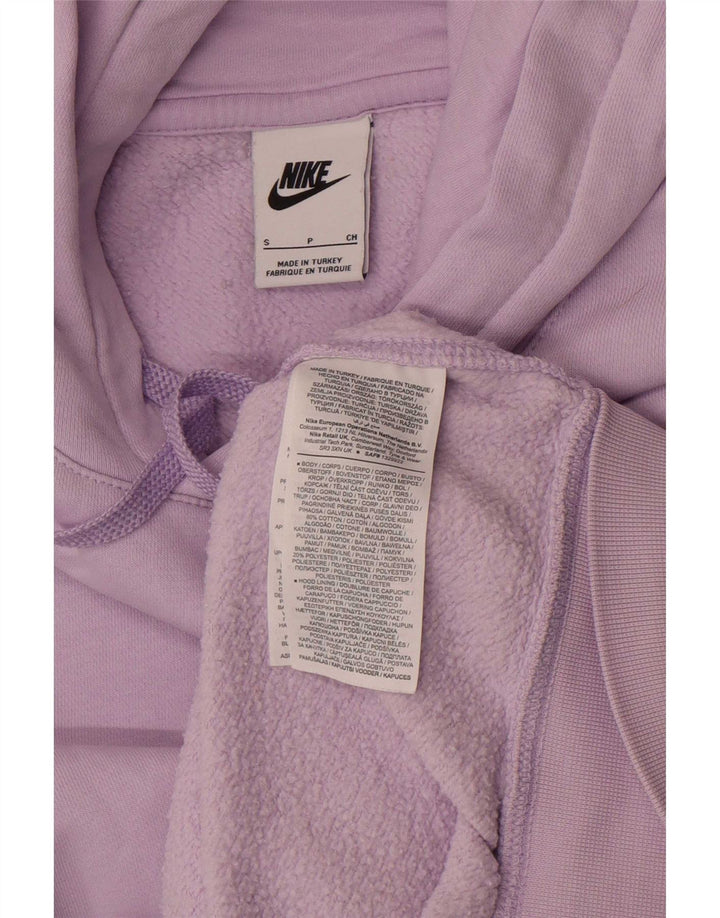Męski sweter z kapturem Nike, mały, fioletowy, bawełniany