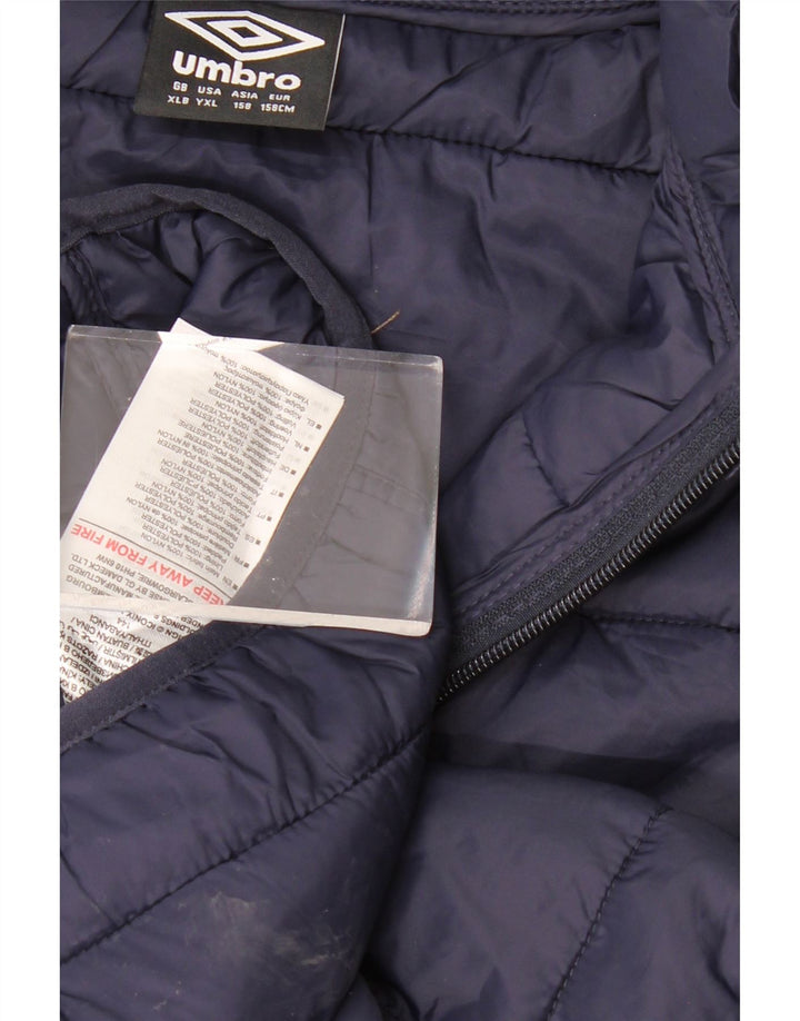 UMBRO Wyściełana kamizelka chłopięca 13-14 lat XL, granatowa, nylonowa