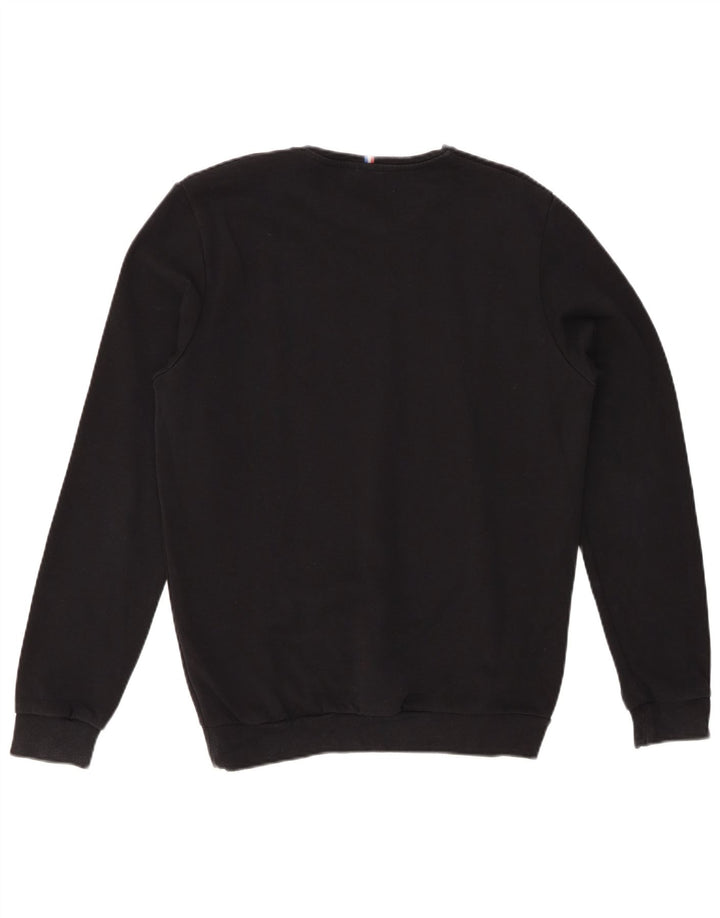 Męski sweter LE COQ SPORTIF Średni czarny, bawełniany