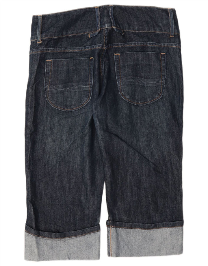 Damskie spodenki jeansowe Lee Bermudy US 6 Medium W30 Granatowa bawełna