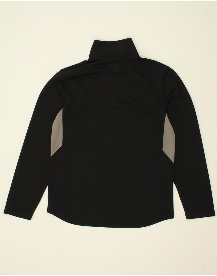 GAP Mens Zip Neck Pullover Tracksuit Top Small Black Colourblock Polyester Vintage Gap and Second-Hand Gap from Messina Hembry 