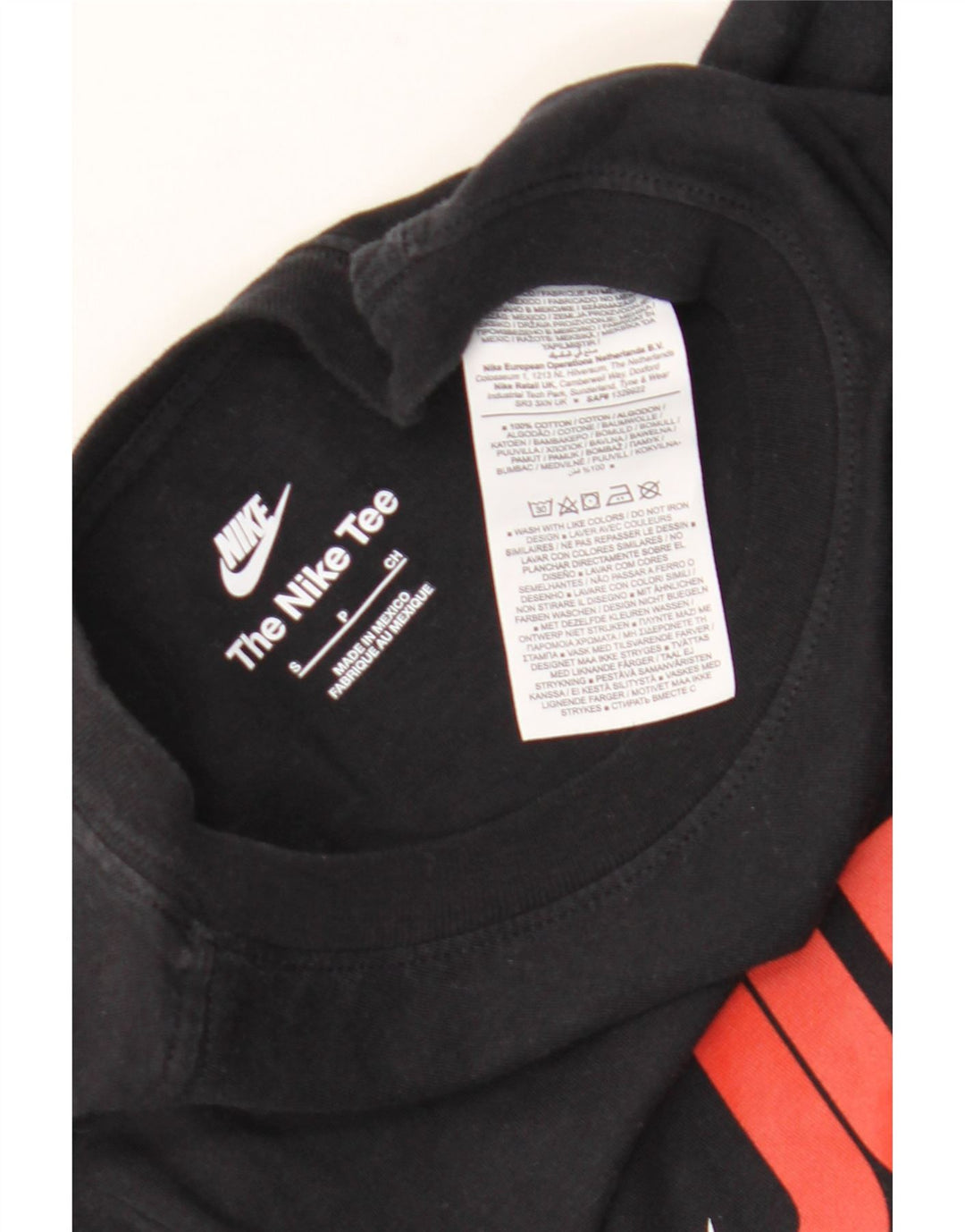 Męski T-shirt z grafiką Nike, mały, czarny, bawełniany