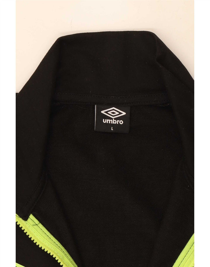 Męska kurtka dresowa Umbro, duża, czarna, poliestrowa