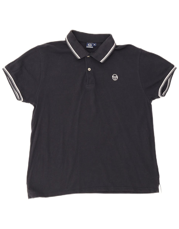 Męska koszulka polo Sergio Tacchini, średnia, granatowa, bawełniana
