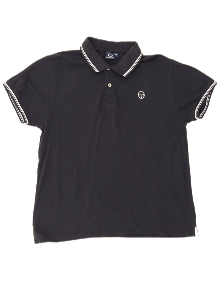 Męska koszulka polo Sergio Tacchini, średnia, granatowa, bawełniana
