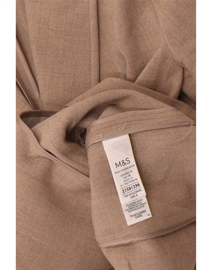 Marks & Spencer Damska marynarka z podwójnymi piersiami, UK 8, mała, beżowa