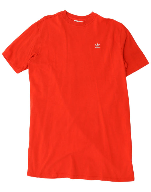 Damska koszulka Adidas Graphic Oversized T-Shirt Dress UK 20 2XL Czerwona bawełna