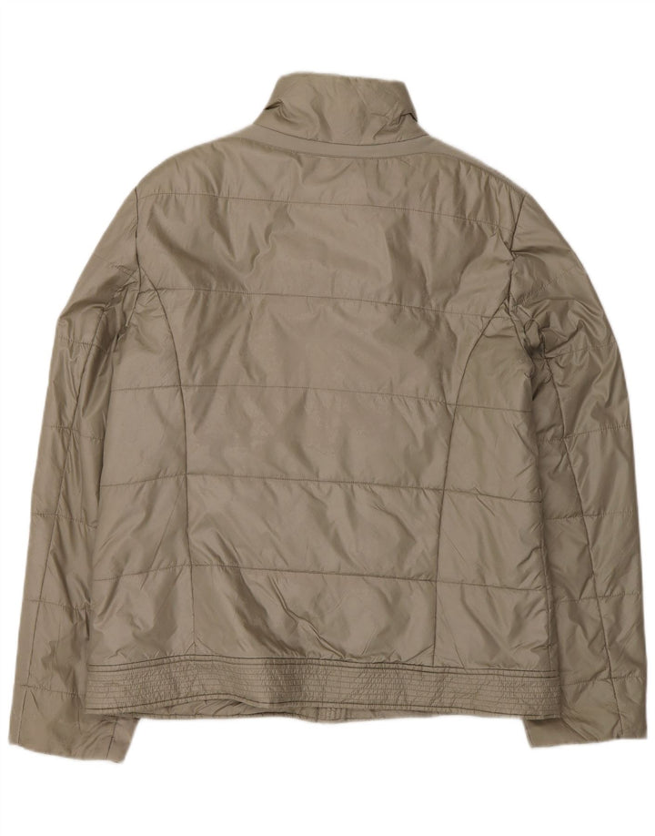 Damska kurtka wyściełana Geox Respira UK 14, duża, szary poliamid