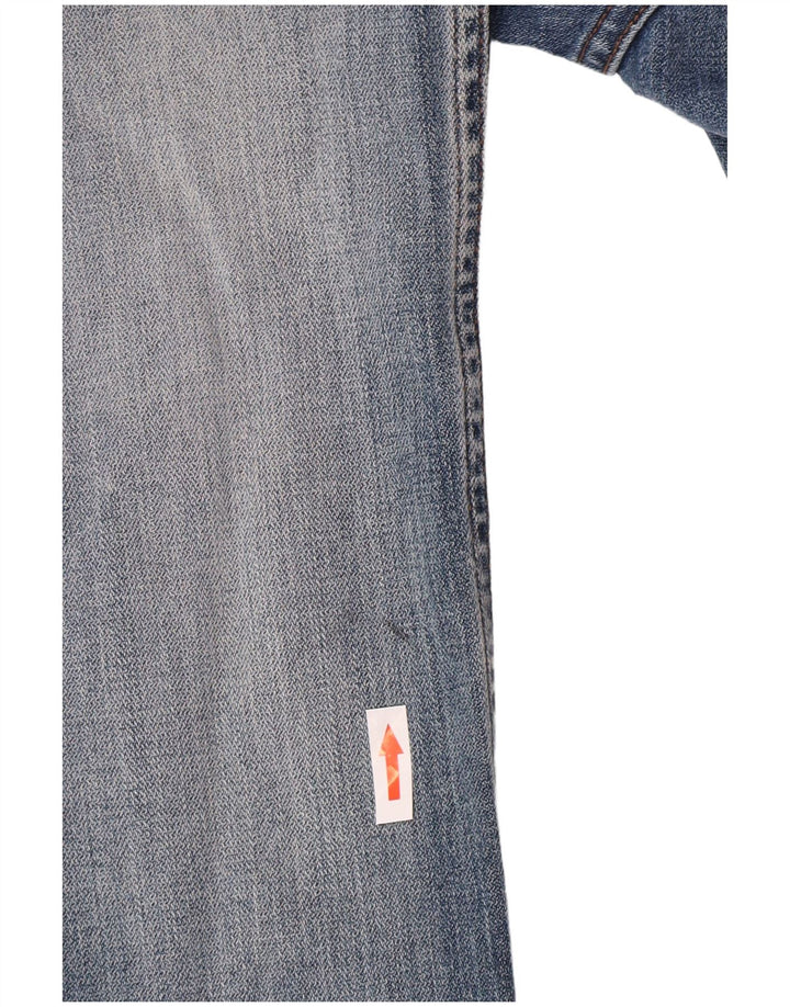 Męskie proste dżinsy Wrangler W34 L33 niebieskie