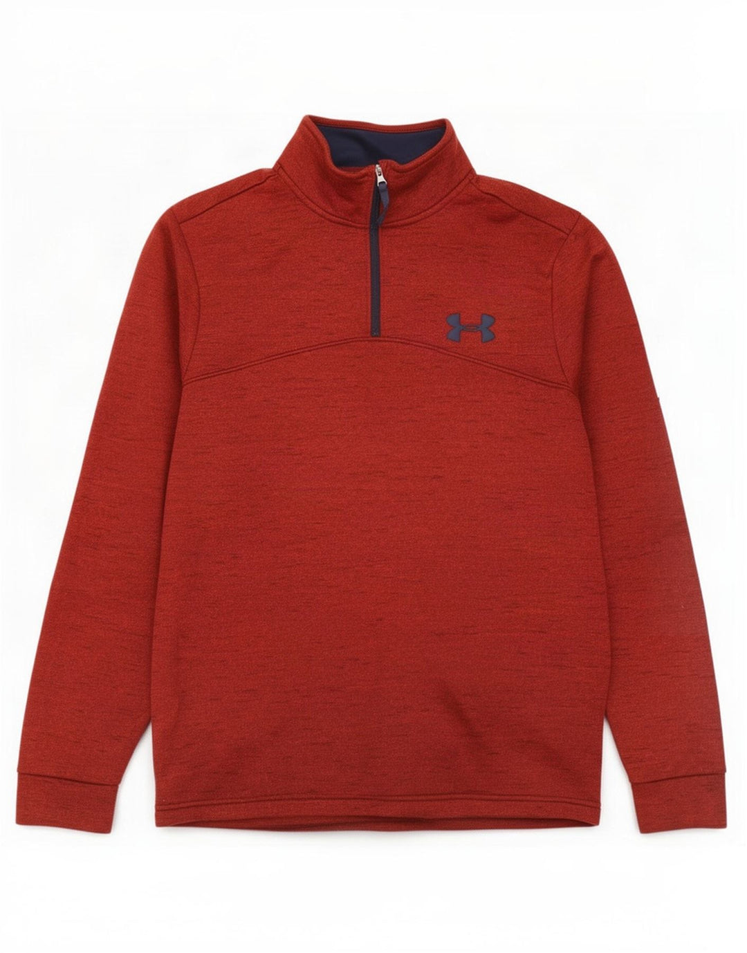 Męski sweter Under Armour Cold Gear z zamkiem błyskawicznym, mały, bordowy, nakrapiany