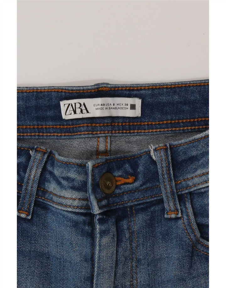 Damskie jeansy Zara w trudnej sytuacji EU 40 Medium W30 L27 Niebieskie