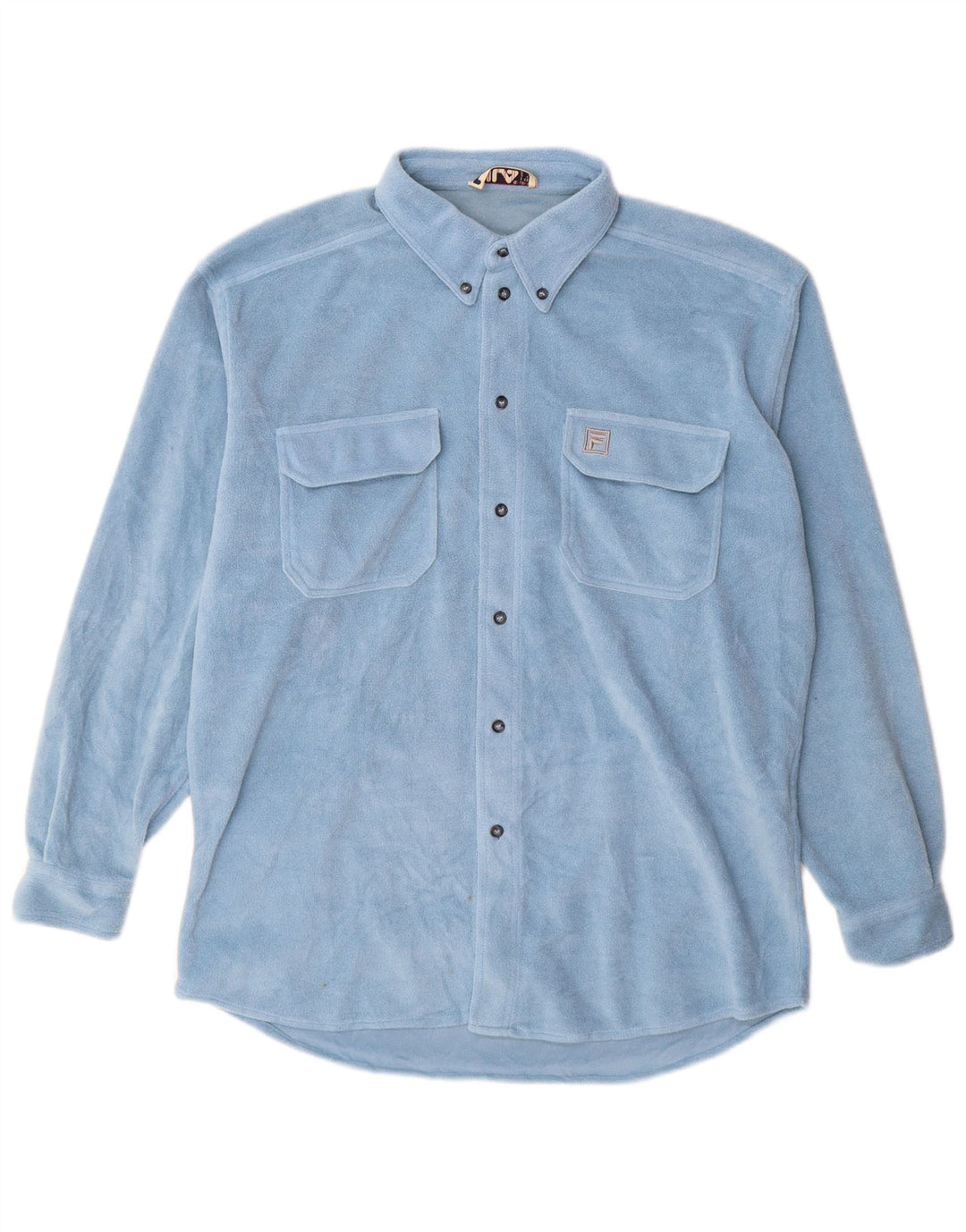 Męska koszula polarowa FILA IT 52/54, duża niebieska, poliester