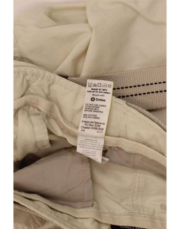 MARKS & SPENCER Męskie bermudy cargo W38 XL beżowa bawełna