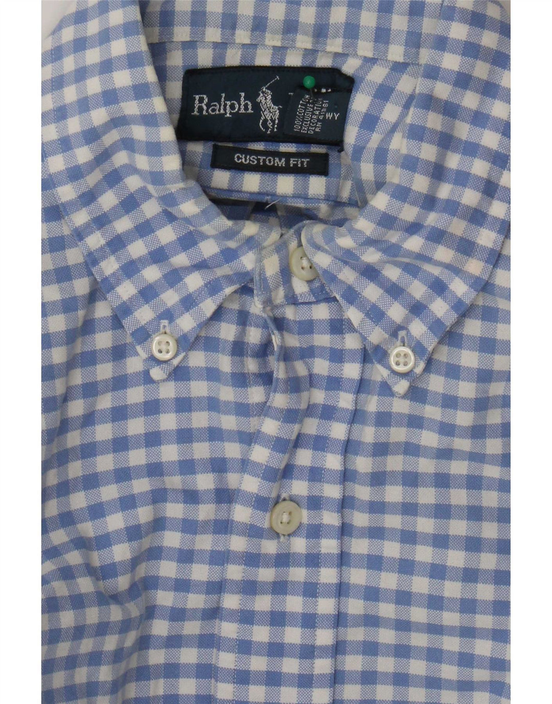 Koszula męska Ralph Lauren o dopasowanym kroju, mała, niebieska bawełniana kratka