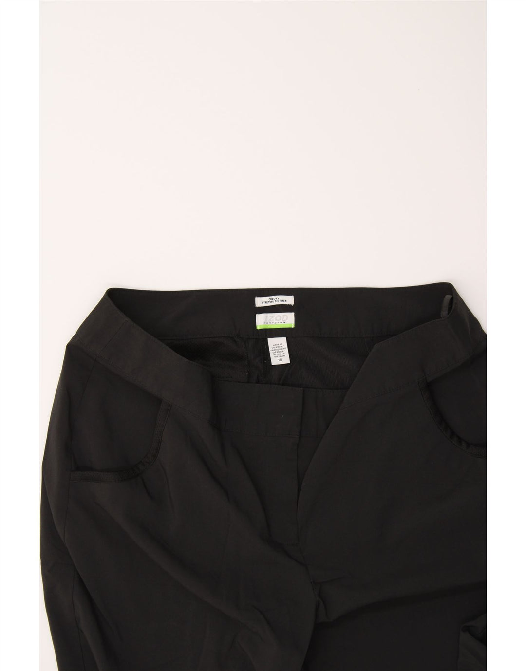 IZOD Womens Bermuda Shorts US 10 Large W34  Black Vintage Izod and Second-Hand Izod from Messina Hembry 