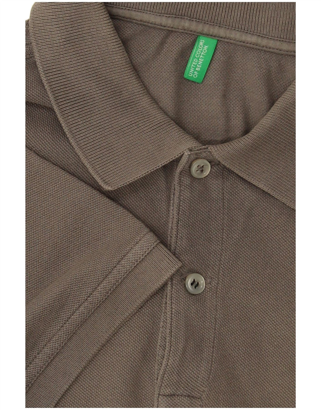 Męska koszulka polo BENETTON, średnioszara