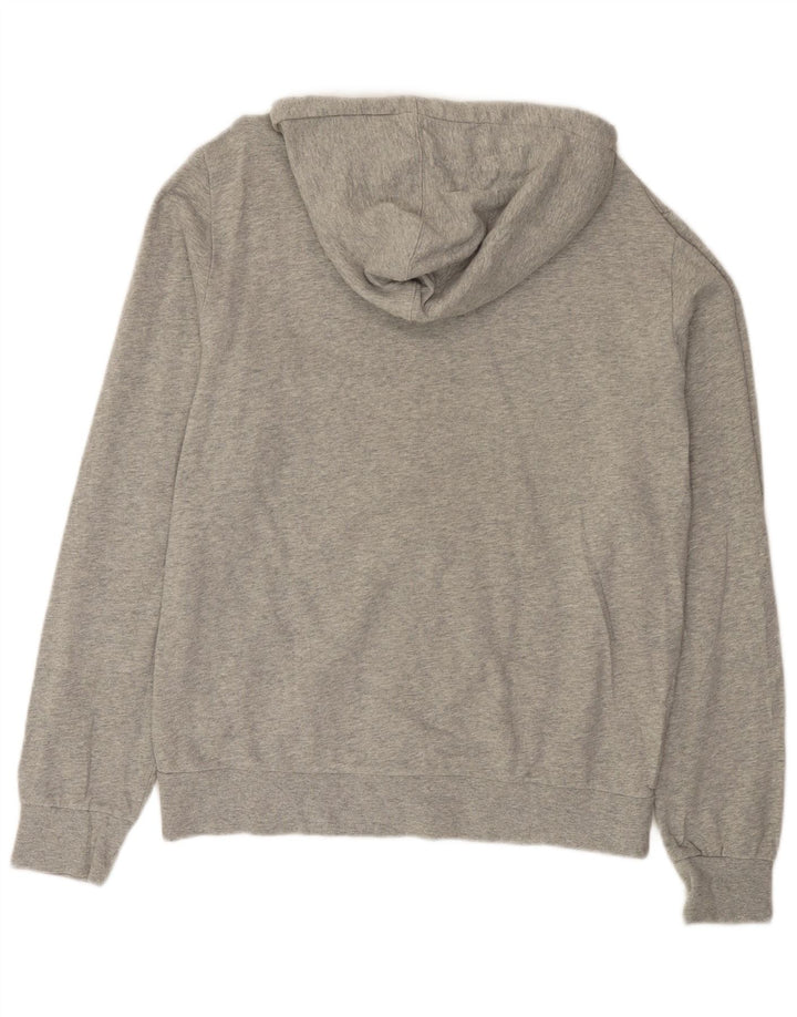 Męski sweter z kapturem i zamkiem błyskawicznym Woolrich, duży, szary, nakrapiany, bawełniany