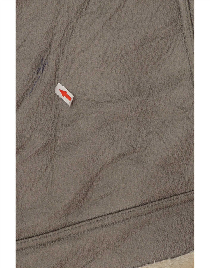 Damska kurtka Oversize Sherpa Topshop UK 10, mała, szara, z poliestru