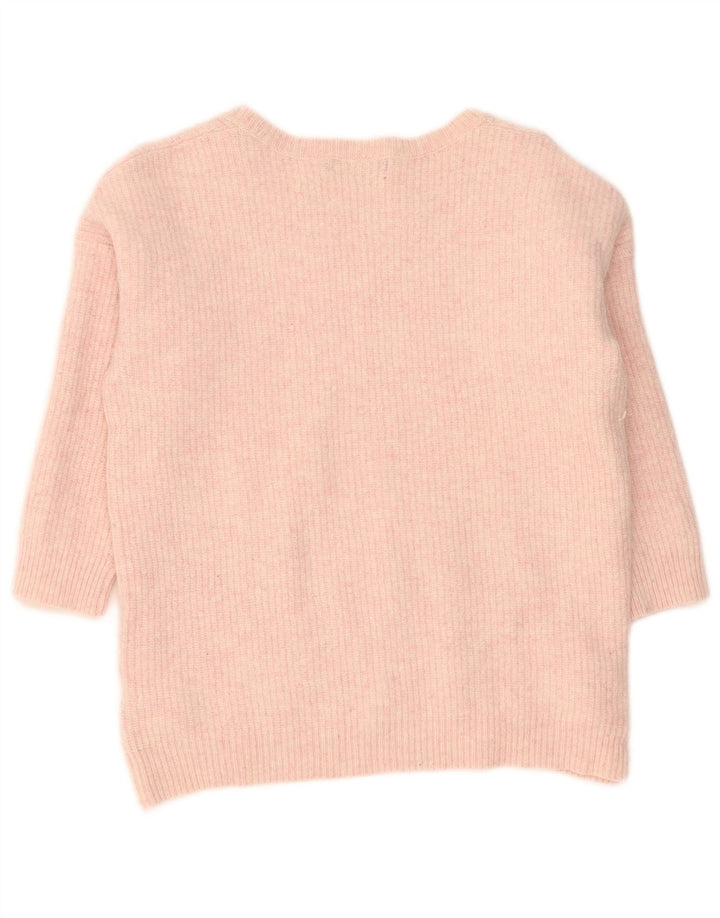 Marks & Spencer Damski sweter z dekoltem w łódkę, UK 14, średni róż