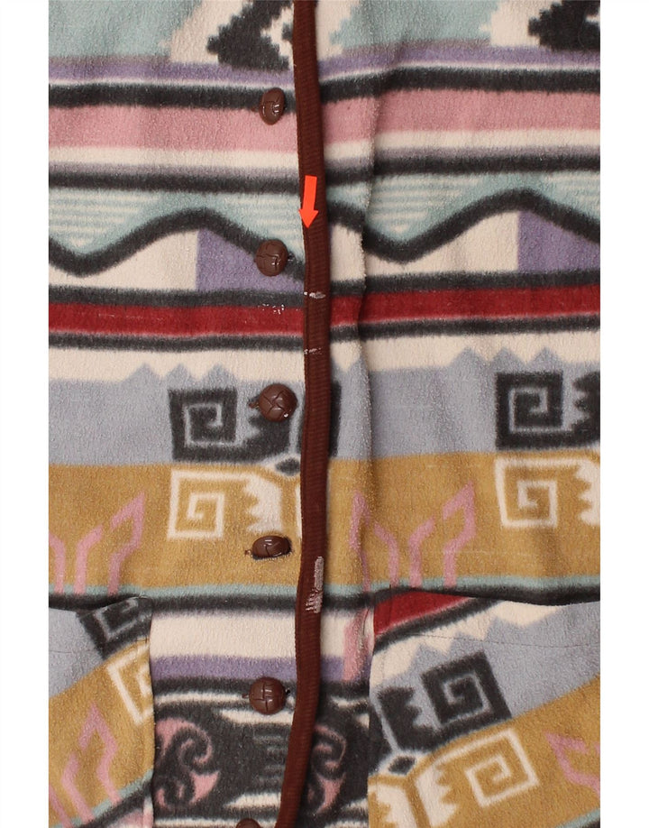 NEW FAST Womens Fleece Gilet EU 36/38 Small Multicoloured Fair Isle Vintage New Fast and Second-Hand New Fast from Messina Hembry 