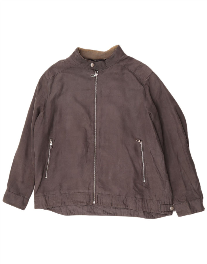 Męska kurtka bomber Marks & Spencer UK 46 3XL, szary poliester