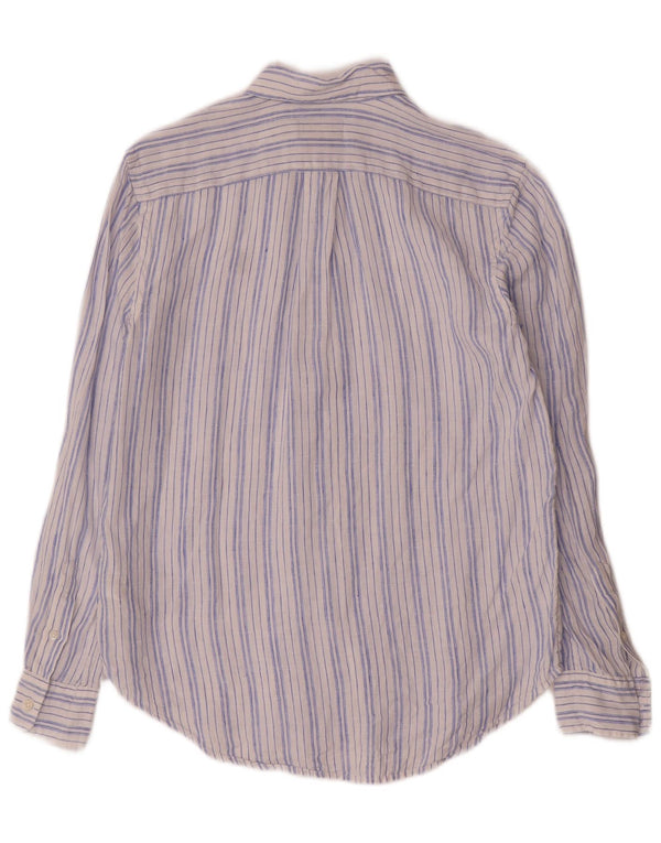 Polo Ralph Lauren Męska koszula o swobodnym kroju XS w niebieskie lniane paski