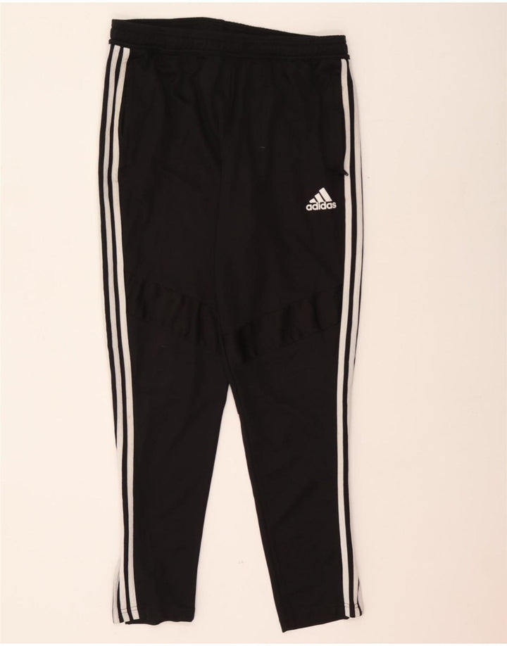 ADIDAS Womens Climacool Tracksuit Trousers UK 14 Large  Black Polyester Vintage Adidas and Second-Hand Adidas from Messina Hembry 