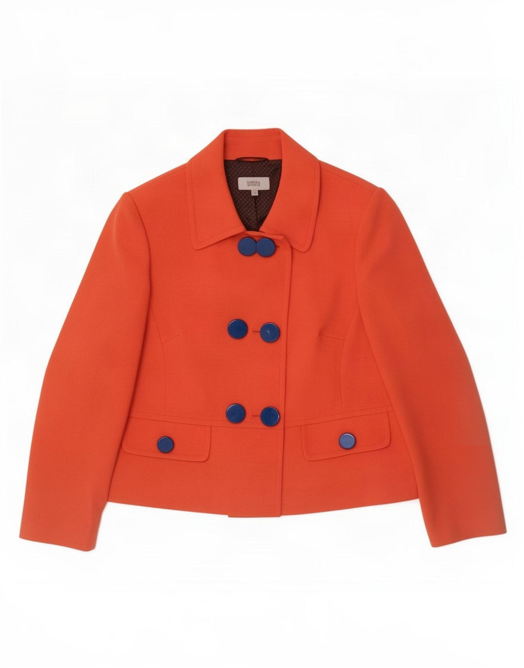 Marks & Spencer Damska marynarka dwurzędowa UK 20 2XL Pomarańczowa