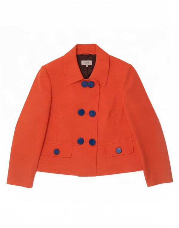 Marks & Spencer Damska marynarka dwurzędowa UK 20 2XL Pomarańczowa