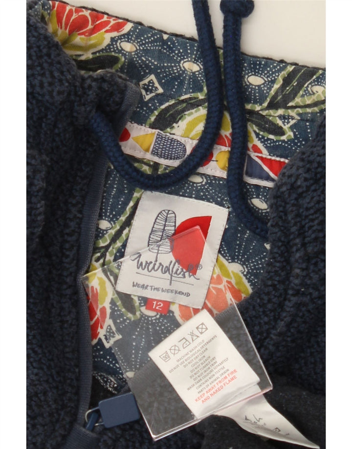 WEIRD FISH Womens Oversized Sweatshirt Jumper UK 12 Medium Navy Blue Vintage Weird Fish and Second-Hand Weird Fish from Messina Hembry 