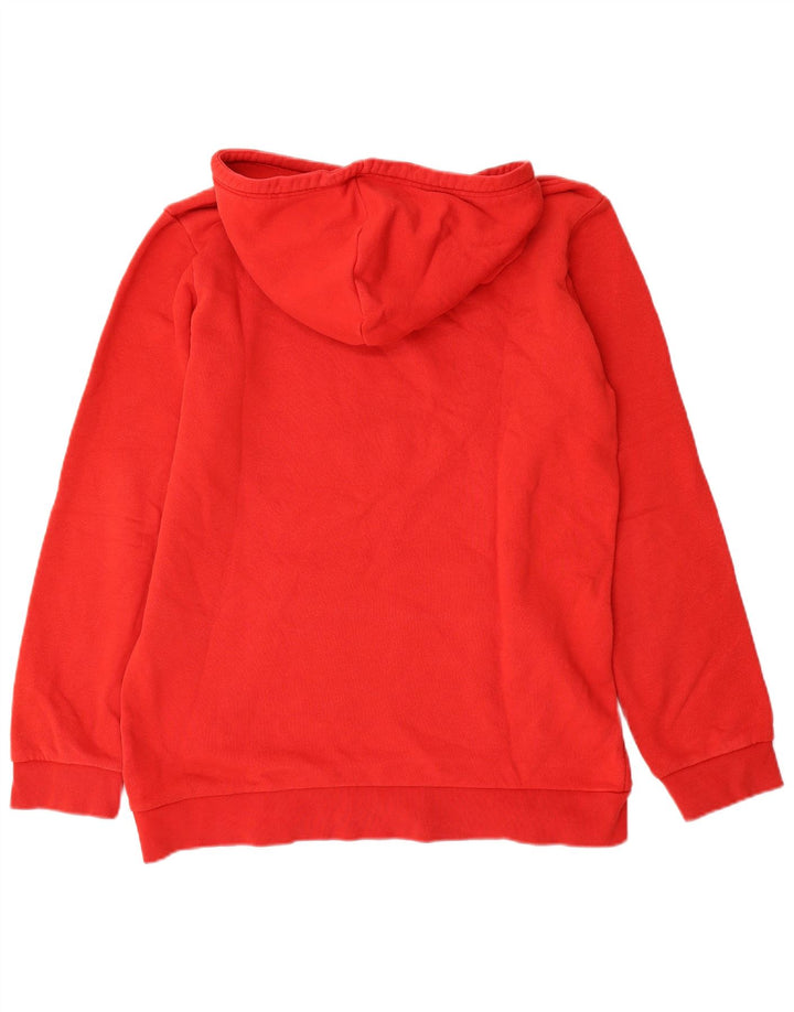 Męska bluza z kapturem Adidas Graphic, średnia czerwona, bawełniana