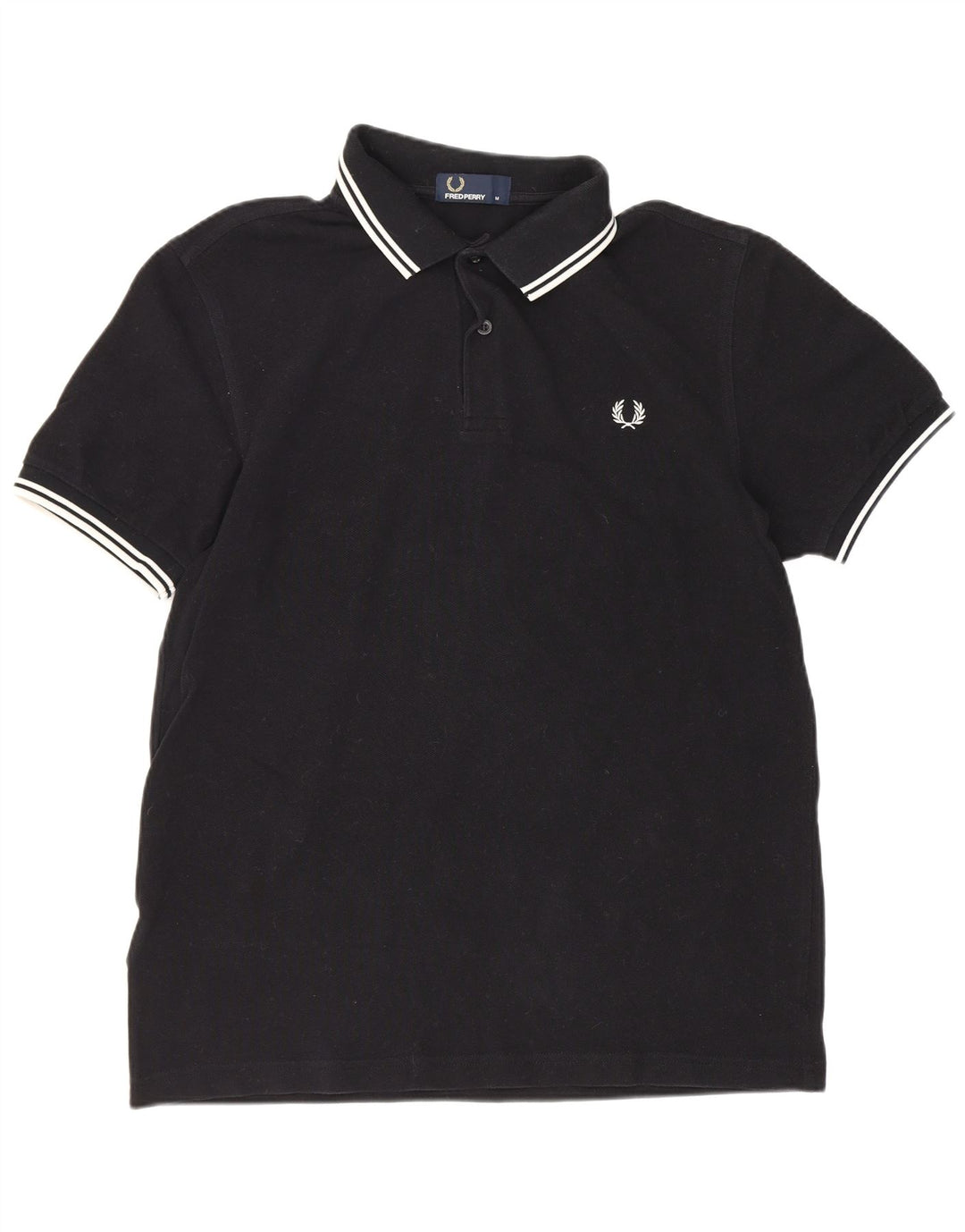Męska koszulka polo Fred Perry, średnia czarna, bawełniana