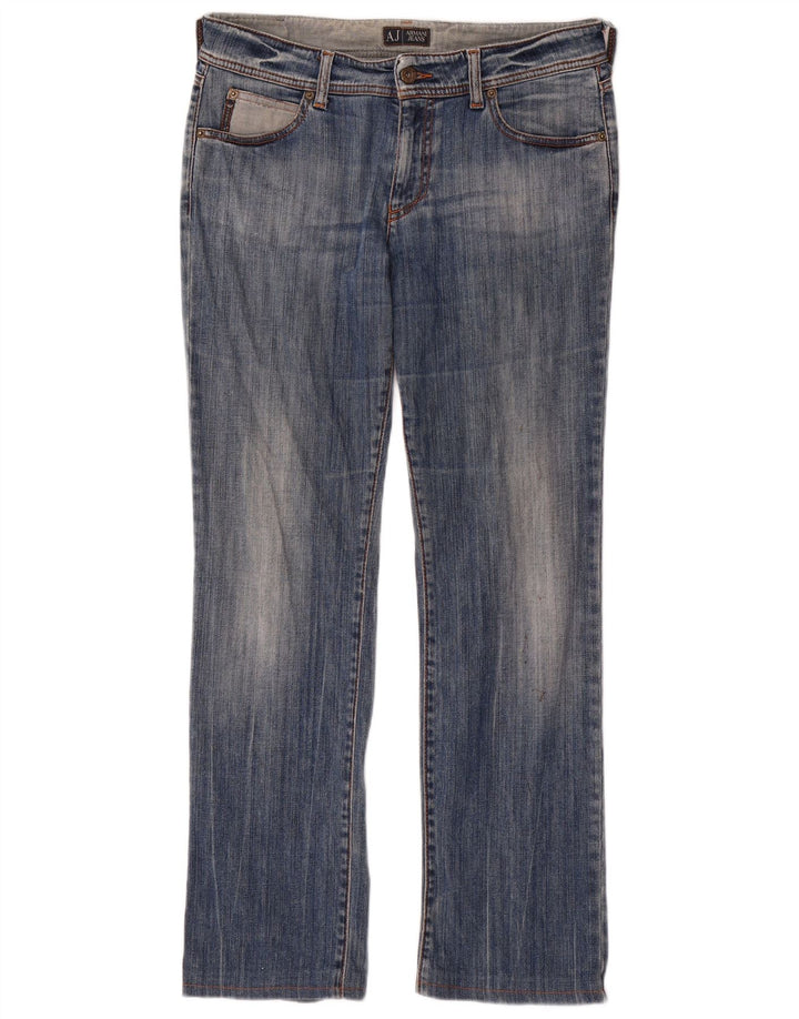 Damskie jeansy Bootcut Armani W29 L29 Niebieskie bawełniane