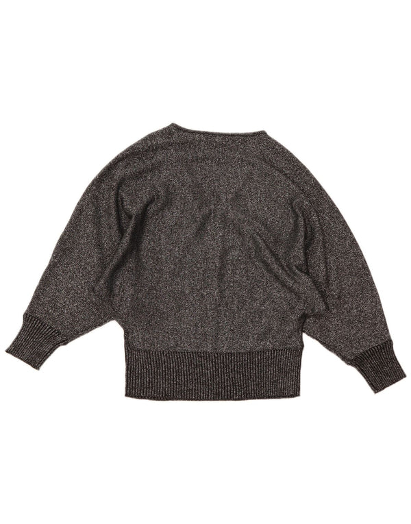 Damski sweter oversize Body Flirt z dekoltem w kształcie litery V, UK 10, mały, czarny