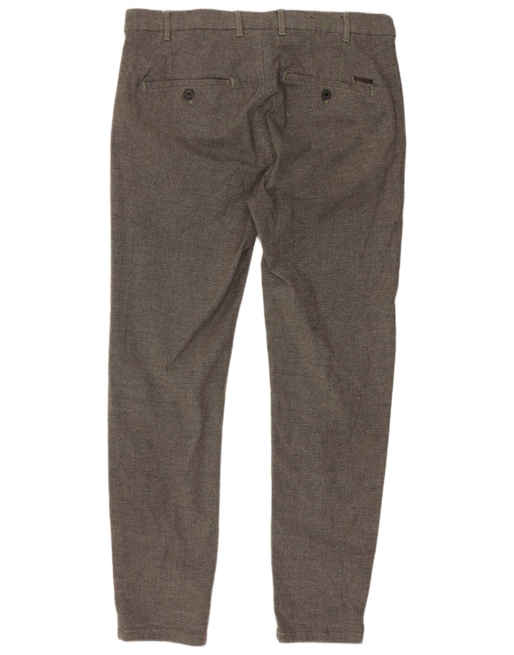 Spodnie damskie Zara Slim Chino EU 42 Large W32 L28 Szary poliester