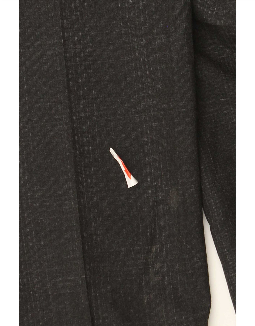 Marks & Spencer Męskie spodnie garniturowe Super Slim Fit W32 L33 Szara kratka