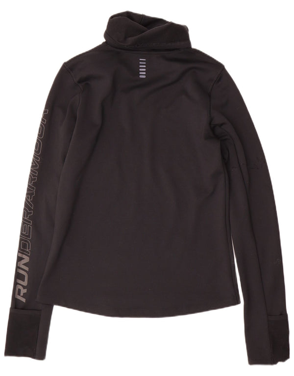 Damski top Under Armour Cold Gear Graphic z długim rękawem, UK 10, mały, czarny