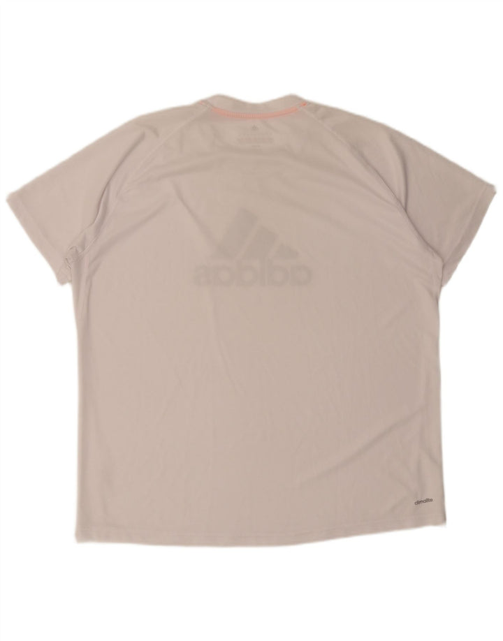 Męska koszulka graficzna Adidas Top 2XL w kolorze białym