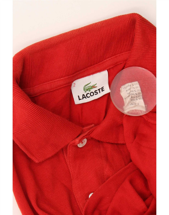 Męska koszulka polo Lacoste, rozmiar 2, XS, czerwona, bawełniana