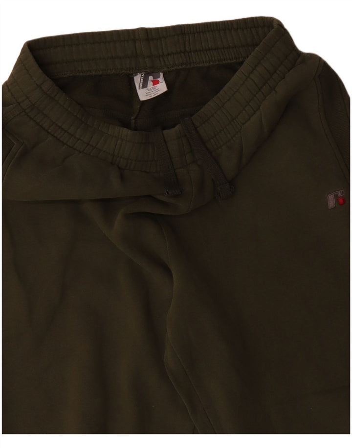 Męskie spodnie dresowe RUSSELL ATHLETIC, małe, zielone, bawełniane