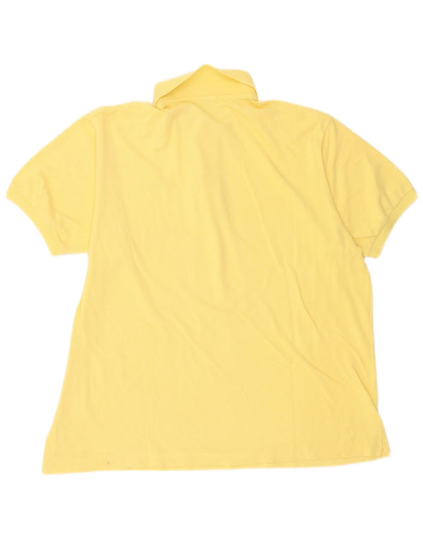 Męska koszulka polo Lacoste, rozmiar 7, 2XL, żółta, bawełniana